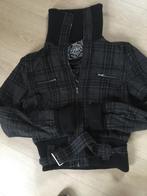 Geruite korte jas M - veste carreaux courte, Comme neuf, Noir, Taille 38/40 (M), Enlèvement ou Envoi