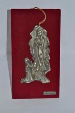 Afbeelding Maria (in metaal op rode velourse staander), Antiek en Kunst, Ophalen of Verzenden