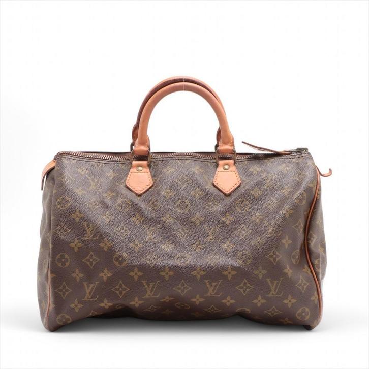 Louis Vuitton Speedy 35, Handtassen en Accessoires, Tassen | Damestassen, Gebruikt, Handtas, Bruin, Verzenden