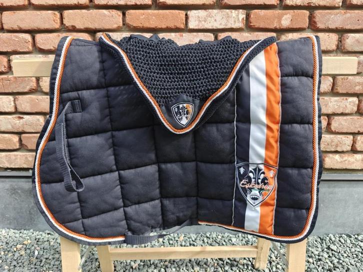 Eskadron Big Square Dark Navy, Dieren en Toebehoren, Paarden en Pony's | Dekens en Dekjes, Zo goed als nieuw, Dekje, Ophalen of Verzenden