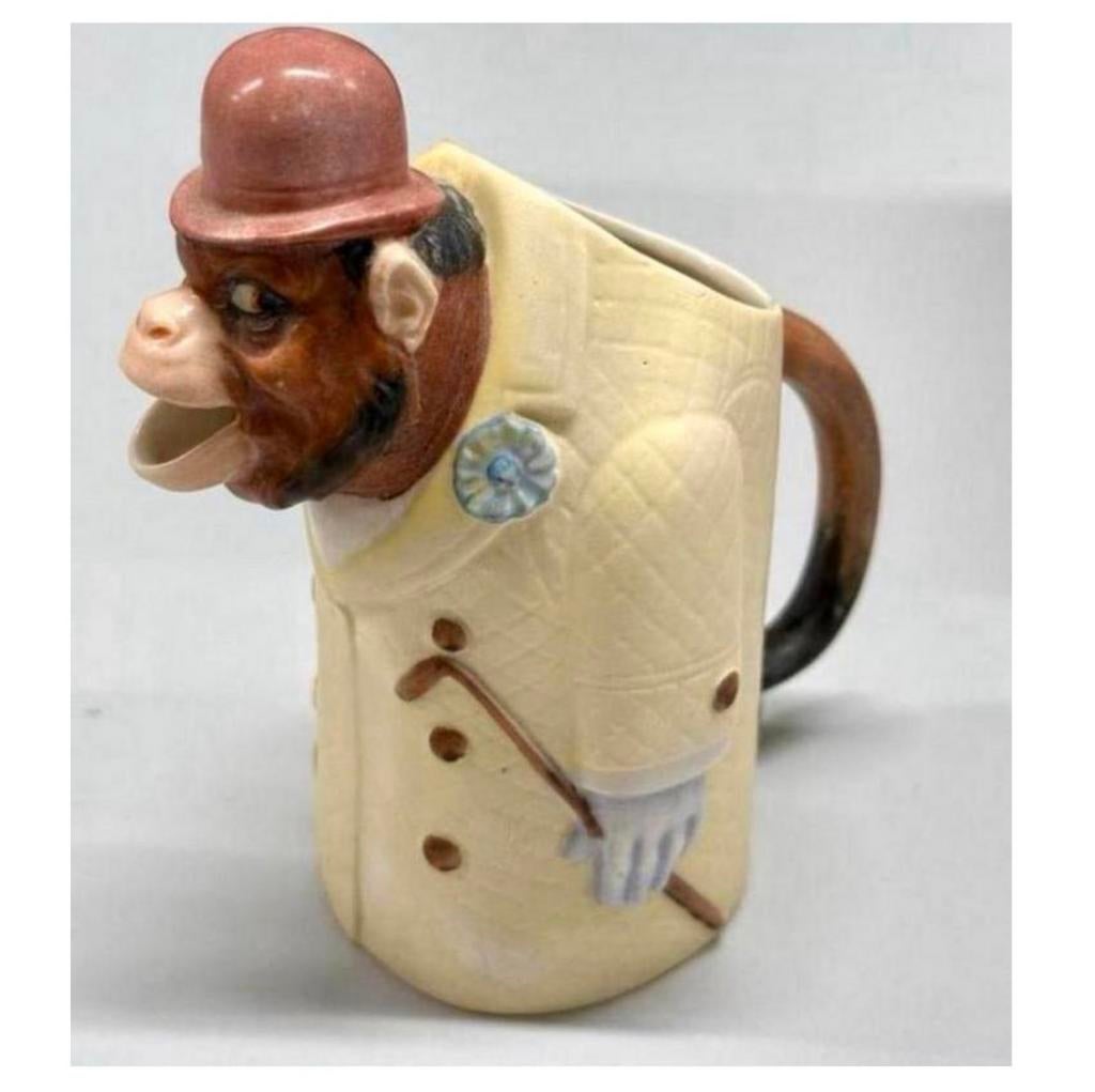 Pot à lait ancien SCHAFER & VATER Monkey Monkey Porcelain, Antiquités & Art, Antiquités | Services (vaisselle) pièces, Enlèvement ou Envoi