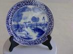 Bord Delfts Blauw - Boch - 21,5 cm x 21,5 cm, Antiek en Kunst, Ophalen