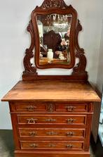Lavabo meubel met spiegel, Antiquités & Art, Enlèvement ou Envoi