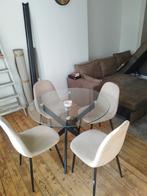 Eettafel+ 4 stoelen, Huis en Inrichting, Stoelen, Ophalen, Zo goed als nieuw, Vier