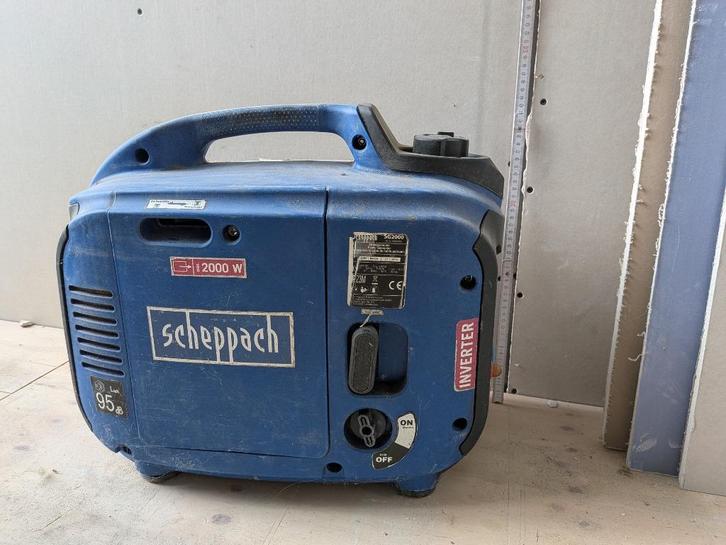 Generator Scheppach SG2000 1,6kW nominaal, Doe-het-zelf en Bouw, Aggregaten, Gebruikt, Benzine, Minder dan 5 kVA, Ophalen