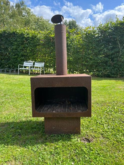 Buitenhaard van geroest metaal, Tuin en Terras, Tuinhaarden, Gebruikt, Ophalen