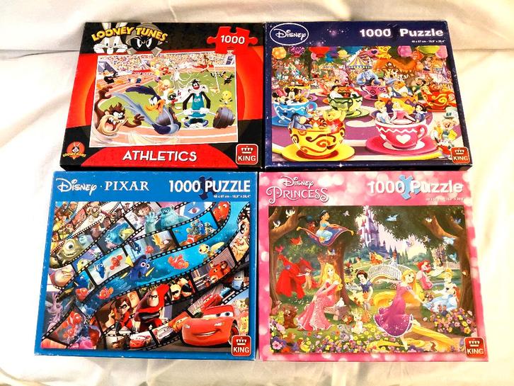 Puzzel King Disney 1000 stuks, Hobby en Vrije tijd, Denksport en Puzzels, Zo goed als nieuw, Legpuzzel, 500 t/m 1500 stukjes, Ophalen of Verzenden