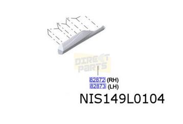 Nissan X-trail (9/22-) Stootlijst achterportier Rechts onder beschikbaar voor biedingen