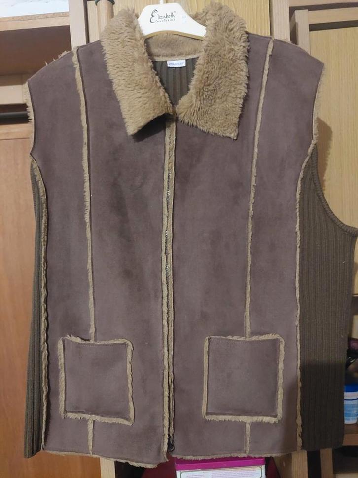 Damesvest in dein van Damart, Kleding | Dames, Bodywarmers, Zo goed als nieuw, Bruin, Ophalen of Verzenden