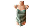 (55)- maillot t.38 gris fonçé bleu - lacoste -, Kleding | Dames, Badmode en Zwemkleding, Blauw, Badpak, Ophalen of Verzenden, Zo goed als nieuw
