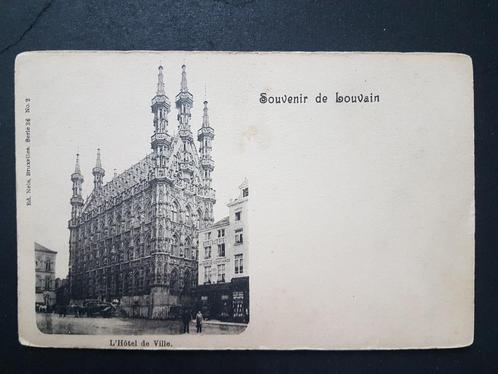 Postkaart Leuven Louvain Souvenir de Louvain Stadhuis, Verzamelen, Postkaarten | België, Ongelopen, Vlaams-Brabant, Voor 1920