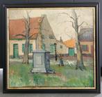 Adolf POUCHET, Boerin met geit, Antiek en Kunst, Ophalen of Verzenden