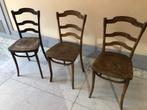 chaises bistrot anciennes, Maison & Meubles, Chaises, Trois, Brun, Enlèvement, Utilisé