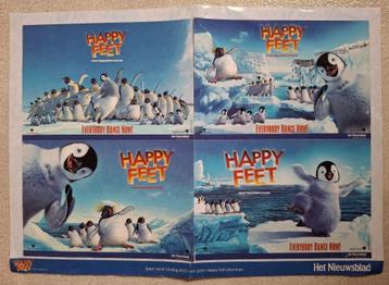 4 Stickers Happy Feet 2006 - Het Nieuwsblad beschikbaar voor biedingen