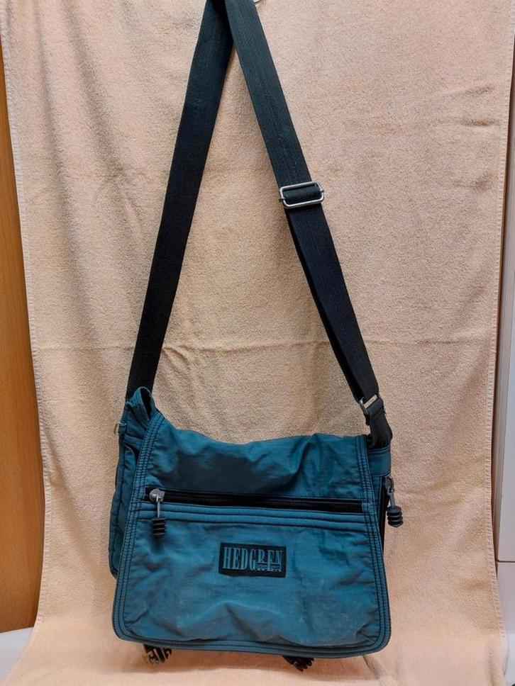 Petroleum blauwe boekentas, schoudertas, laptoptas Hedgren, Handtassen en Accessoires, Tassen | Schooltassen, Zo goed als nieuw