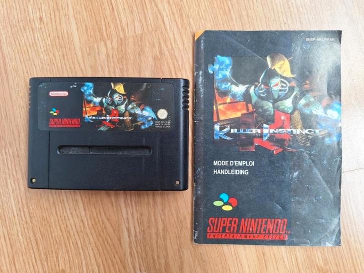 Killer Instinct + handleiding voor de Super Nintendo (SNES), Games en Spelcomputers, Games | Nintendo Super NES, Zo goed als nieuw