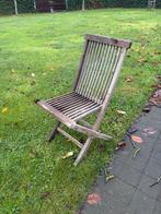 Teak klapstoelen (4), Tuin en Terras, Ligbedden, Ophalen, Zo goed als nieuw