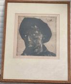 Eau forte le mineur de Georges higuet, Antiquités & Art, Enlèvement ou Envoi