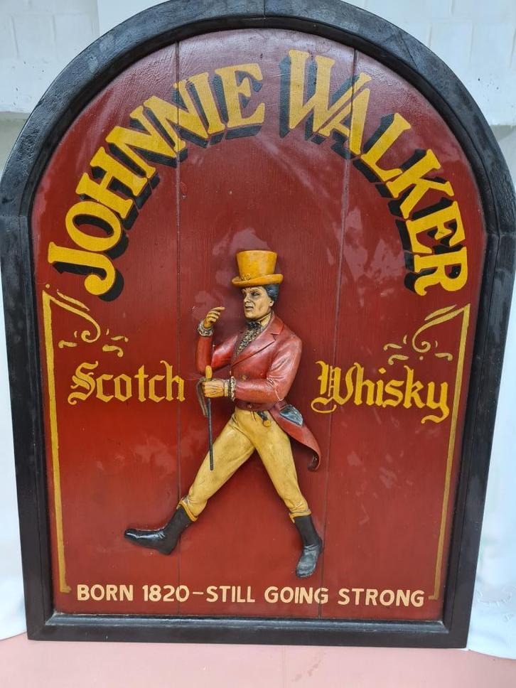 Johnnie walker reclamebord, Verzamelen, Merken en Reclamevoorwerpen, Reclamebord, Ophalen