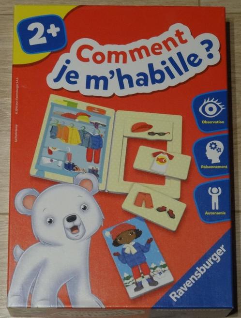 COMMENT JE M HABILLE, Kinderen en Baby's, Speelgoed | Kinderpuzzels, Zo goed als nieuw, 2 tot 4 jaar, Minder dan 10 stukjes, Ophalen