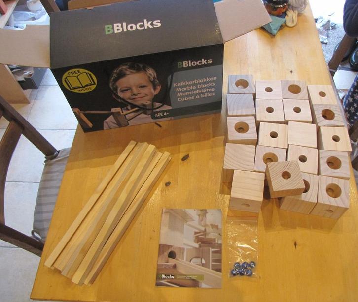 Bblocks knikkerbaan - knikkerblokken, Kinderen en Baby's, Speelgoed | Bouwstenen, Zo goed als nieuw, Overige merken, Ophalen