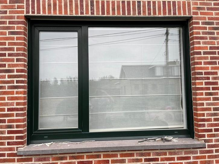 Pvc ramen met dubbel glas, incl pvc binnenafwerking, Bricolage & Construction, Châssis & Portes coulissantes, Utilisé, Châssis de fenêtre