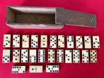 Dominospellen van oud ebbenhout uit de periode 1910-20, Antiek en Kunst, Antiek | Woonaccessoires, Ophalen of Verzenden