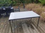 Table Torsby Design Blanche avec pieds en métal, Ophalen, Gebruikt, 100 tot 150 cm, Design