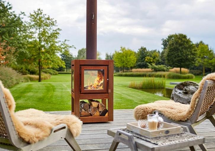 RENY QUARUBA tuinhaard cortenstaal op voorraad + mooi pakket, Tuin en Terras, Tuinhaarden, Nieuw, Ophalen