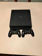 ps4 pro 1TB + twee controllers, Games en Spelcomputers, Spelcomputers | Sony PlayStation 4, Ophalen, Gebruikt, 1 TB, Pro
