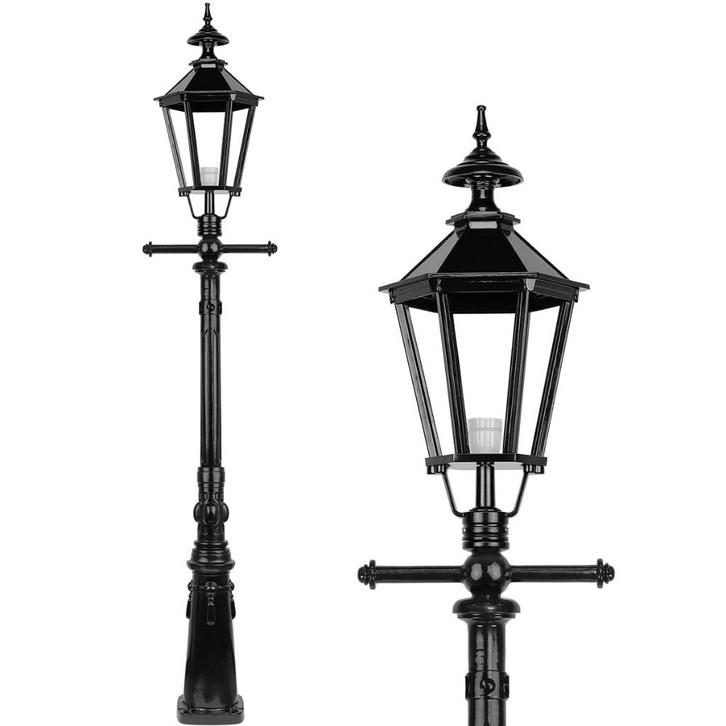 Lantaarnpaal oprit Ruigahuizen - 245 cm, Tuin en Terras, Buitenverlichting, Nieuw, Staande lamp, Aluminium, Led, Ophalen of Verzenden