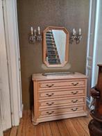 Gratis 40-50er jaren Eikenhouten Dressoir met spiegel, Huis en Inrichting, Kasten | Dressoirs, Ophalen, Gebruikt, 100 tot 150 cm