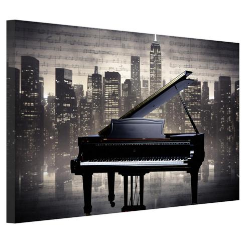 Toile piano 70x50cm - 18mm., Antiquités & Art, Art | Peinture | Moderne, Envoi