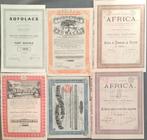 mooi lot van 6 Congolese aandelen (lot e), 1920 à 1950, Action, Enlèvement ou Envoi