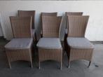 Stoelen in wicker met kussen, Overige materialen, Vijf, Zes of meer stoelen, Design, Gebruikt