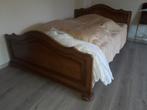 Lit bois massif  140x200, Ophalen, Gebruikt, Bruin, Tweepersoons