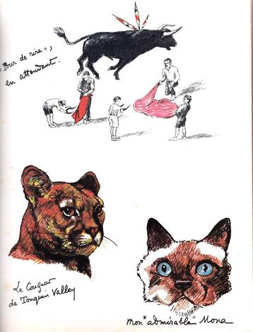 Maurice GENEVOIX illustre ses BESTIAIRES - Ed. PLON 1972