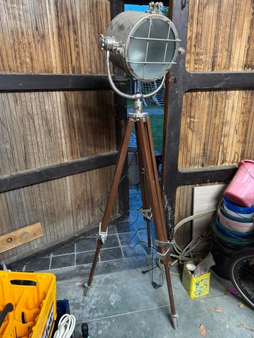 Staande lamp scheepslamp 3 poot, Enlèvement, Utilisé, 150 à 200 cm