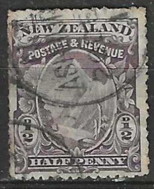 Nieuw Zeeland 1898 - Yvert 70 - Mount Cook (ST), Timbres & Monnaies, Timbres | Océanie, Affranchi, Envoi