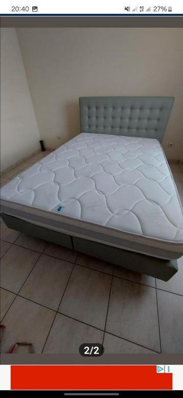 2persoonsbed boxsprint met matras 140cm 200 in goede staat beschikbaar voor biedingen