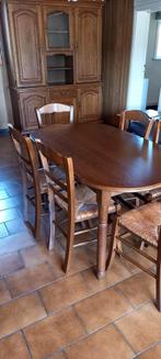 TAFEL MET 6 STOELEN, Huis en Inrichting, Ophalen, Gebruikt, Vijf personen of meer, Eikenhout