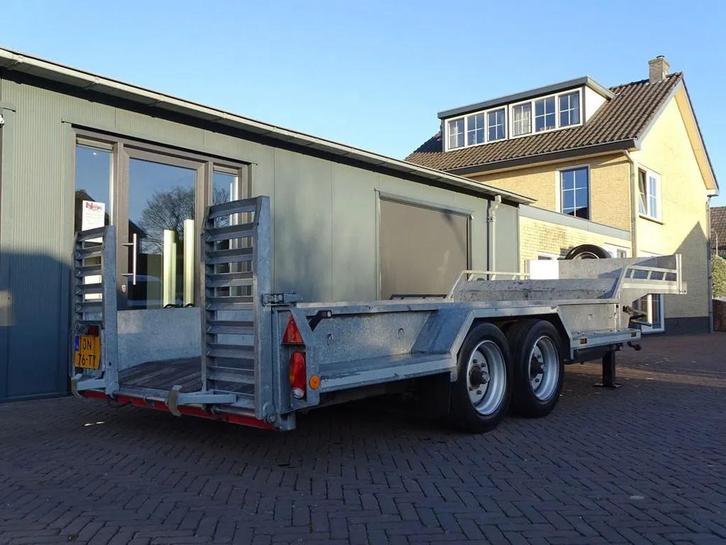 kuiper 8 Tons Be Oplegger 670x195 laadvloerhoogte 50 cm, Auto's, Vrachtwagens, Aanhangers en Opleggers, Overige brandstoffen, Zilver of Grijs