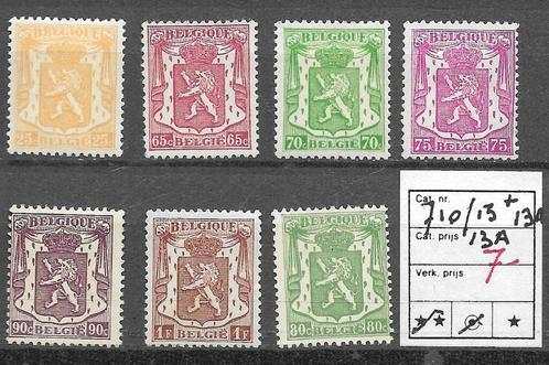 BELGIE  N  710 / 715 + 713A  X1, Postzegels en Munten, Postzegels | Europa | België, 1 plakker, Europa, Met plakker, Ophalen of Verzenden