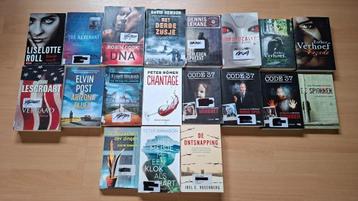 Set boeken van 19 romans/thrillers beschikbaar voor biedingen