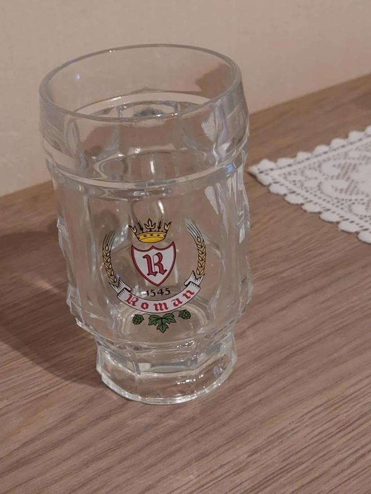 bierglas : Brouwerij Roman 1545, Verzamelen, Glas en Drinkglazen, Zo goed als nieuw, Bierglas, Verzenden