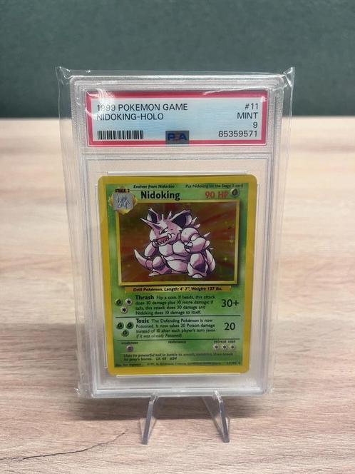 Nidoking Holo PSA 9 - 11/102 - Kit de base, Hobby & Loisirs créatifs, Jeux de cartes à collectionner | Pokémon, Comme neuf, Cartes en vrac