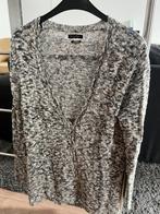 Gilet grijs wit Massimo Dutti M/L, Ophalen, Zo goed als nieuw, Wit