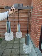 Vintage watervalkroonluchter, Huis en Inrichting, Lampen | Kroonluchters, Ophalen, Zo goed als nieuw, Glas