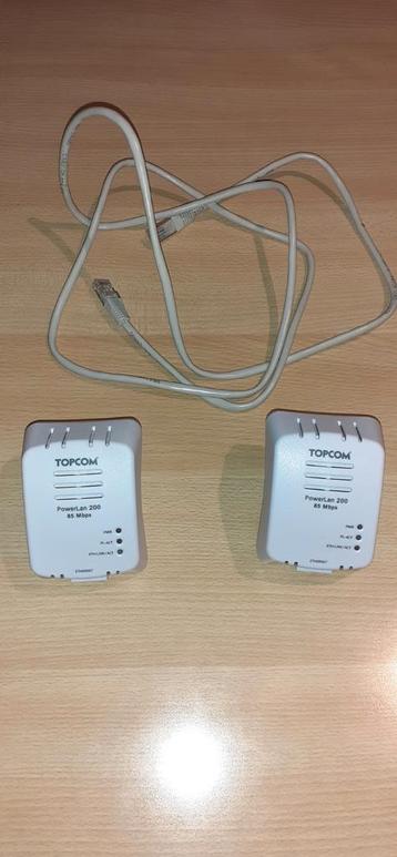 2 powerline  adapters TopCom, Enlèvement ou Envoi, Comme neuf