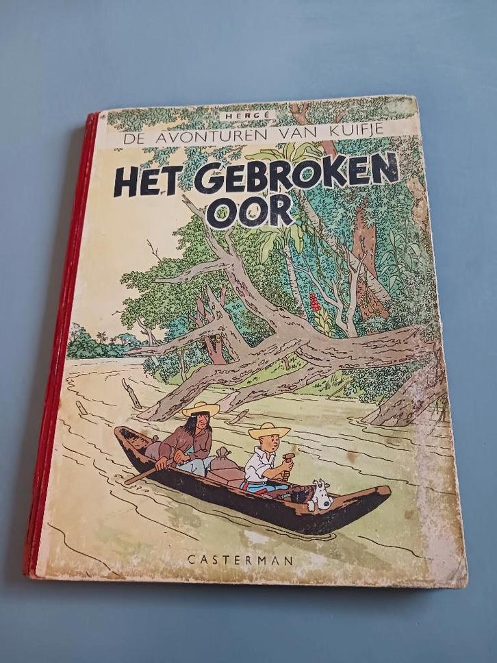 Kuifje, Het Gebroken Oor HC 1ste druk, Boeken, Stripverhalen, Gelezen, Eén stripboek, Ophalen of Verzenden